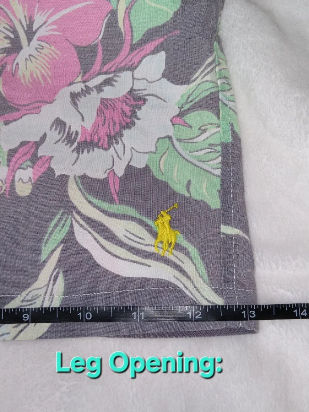 Polo Ralph Lauren Mens XL Floral Hawaiian Swim Trunks Tropical Shorts Faded